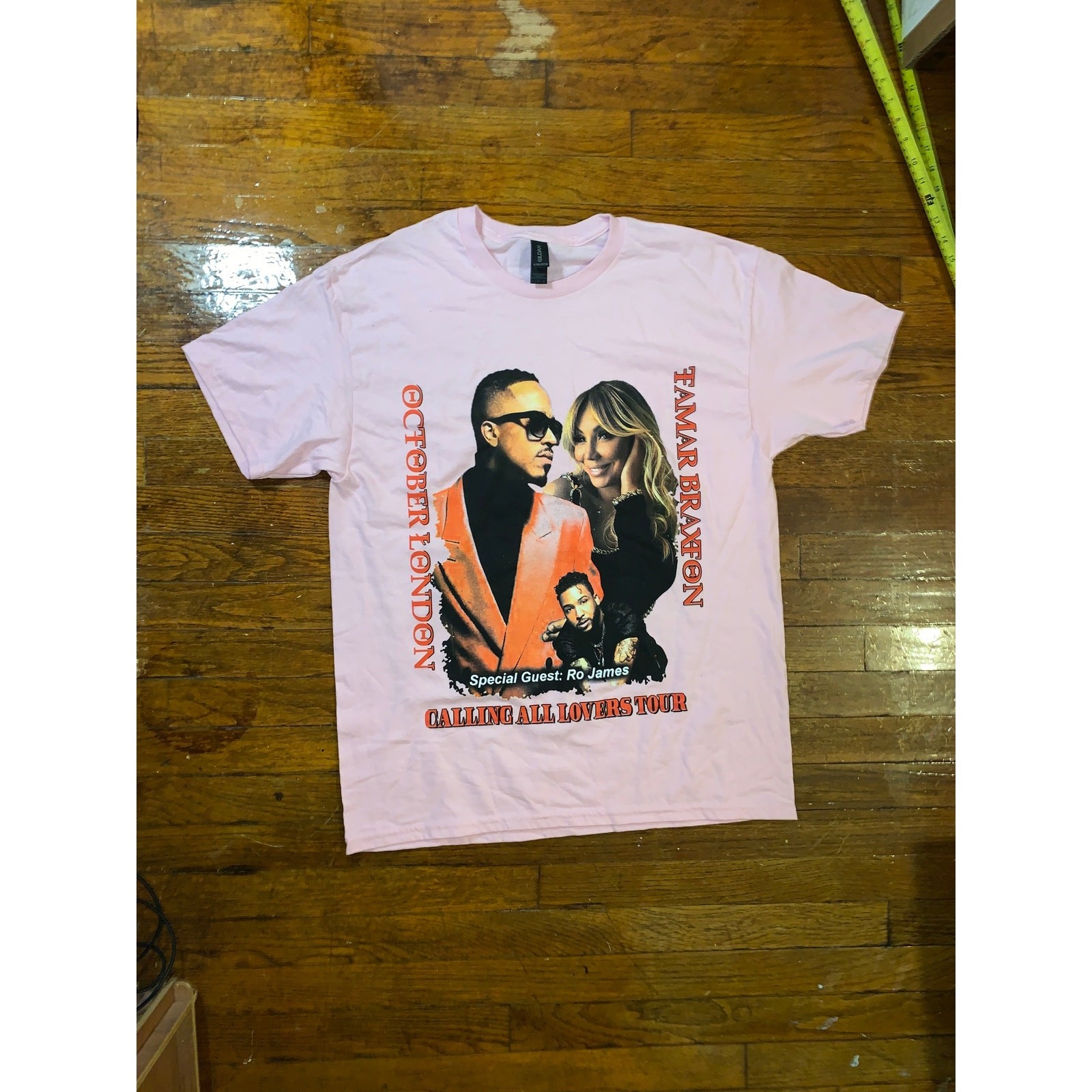 Tamar Braxton October London Calling All Lovers Tour Graphic T Shirt Pink XL