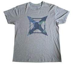Vertx Stealth Logo Grey Tee Camouflage Blue Black Green T-Shirt Size Large