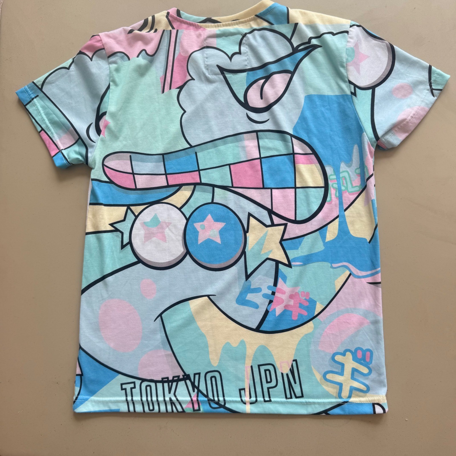 Reason Graphic Tee Mens Medium Multicolor Cartoon Pop Art Tokyo Streetwear Shirt gallery