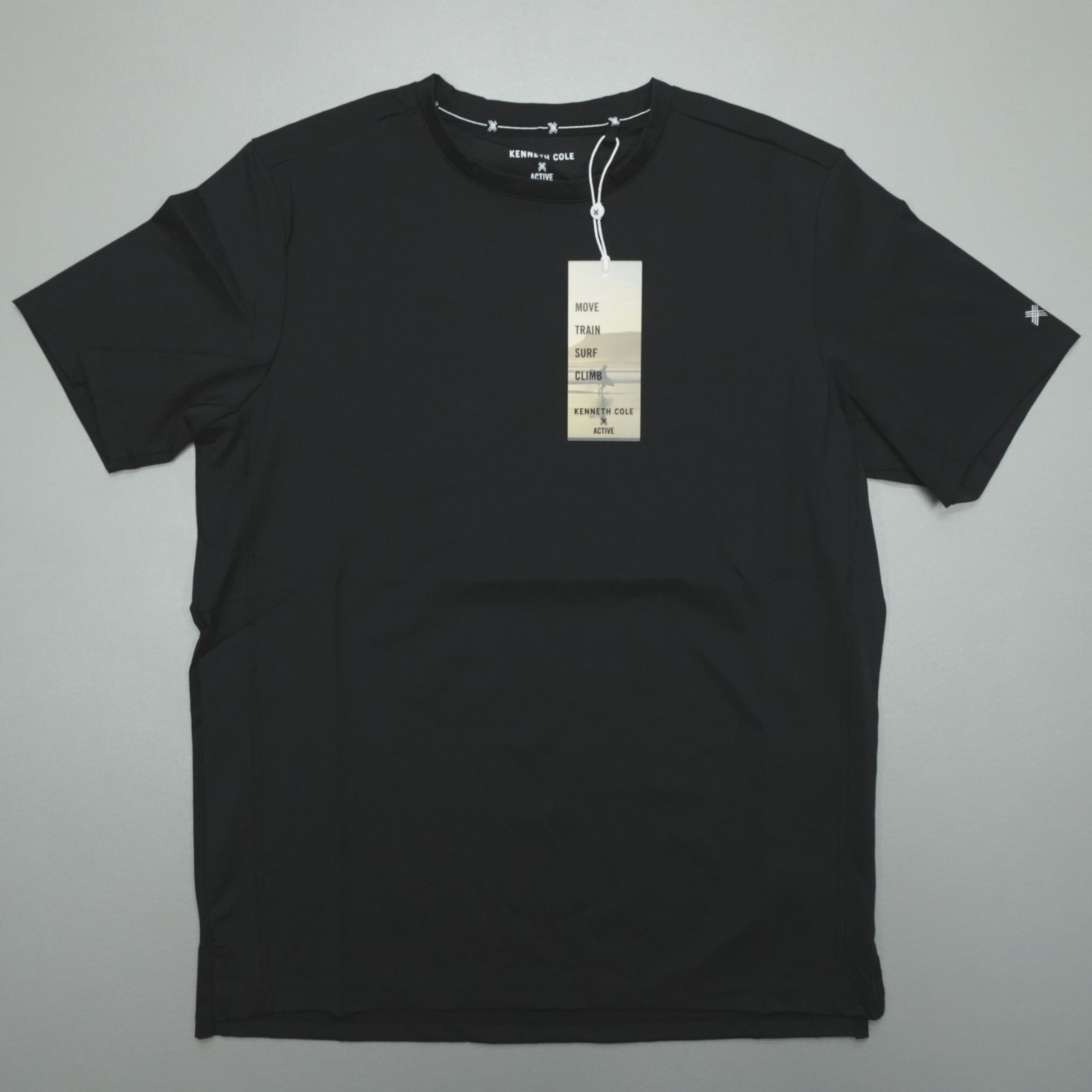 Kenneth Cole Tech Short Sleeve Tee T-Shirt Nylon Stretch Athletic Fit gallery