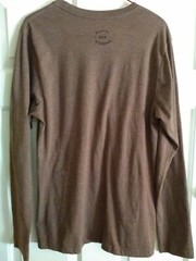 Royal Robbins Men’s Graphic Rugged Mountain Wear Long Sleeve Brown Shirt Sz Med