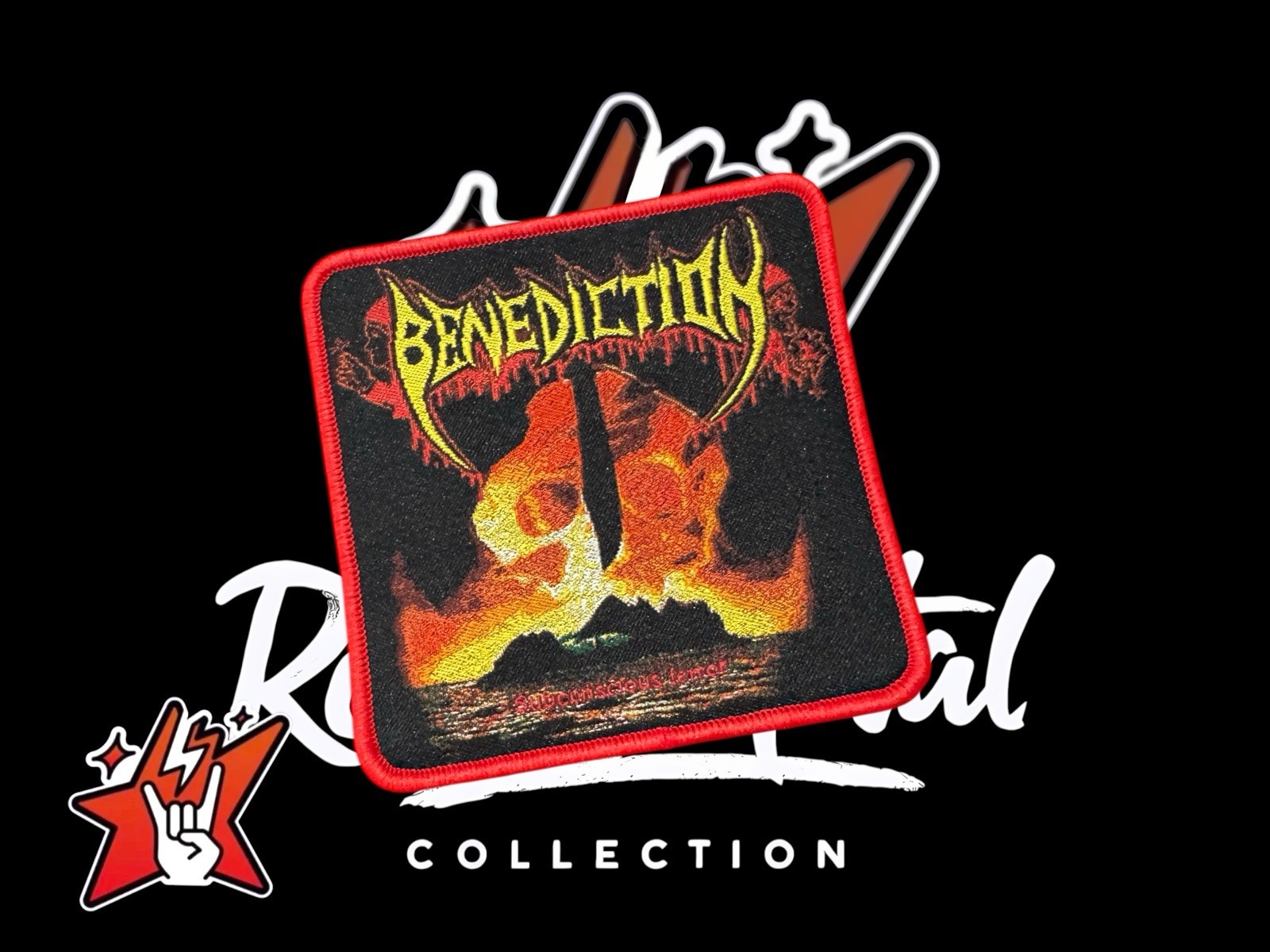 Benediction Official Exclusiv Woven Patch Asphyx Cancer Bolthrower Carcass Death gallery
