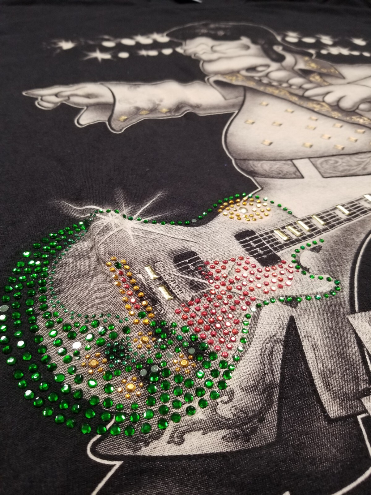 Vintage Homer Simpson Elvis Presley T Shirt Men 3XLT Tall Duff Rhinestone Rock gallery