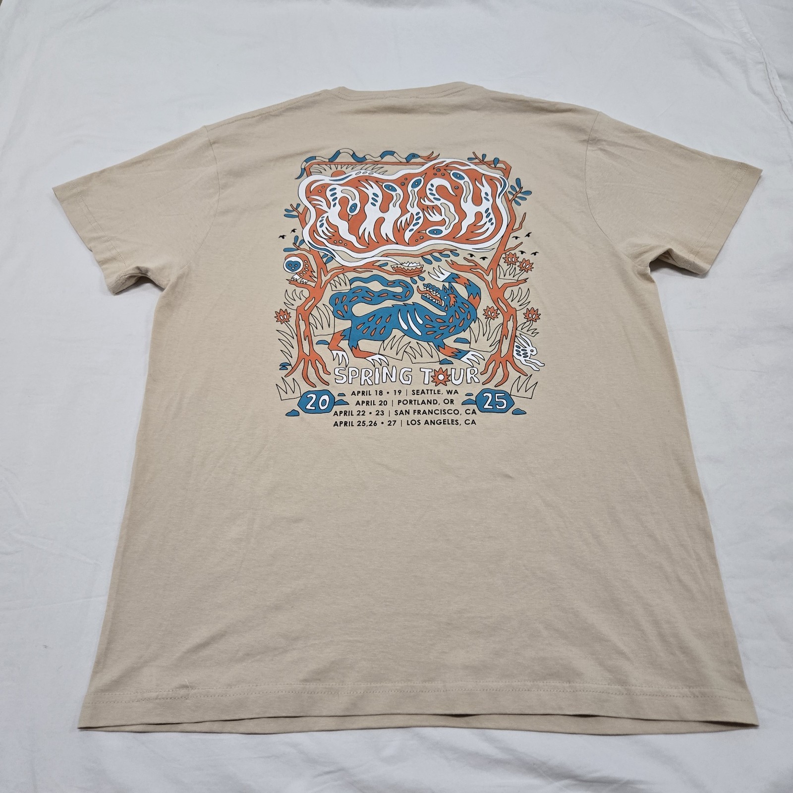 EUC Sz LARGE Phish Deep Woods Spring Tour 2025 T-Shirt 2 Sided Graphic Tee Adult gallery