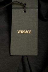 Versace Men’s Black Greeca Print Crewneck Short Sleeve T-Shirt US 3XL IT 58