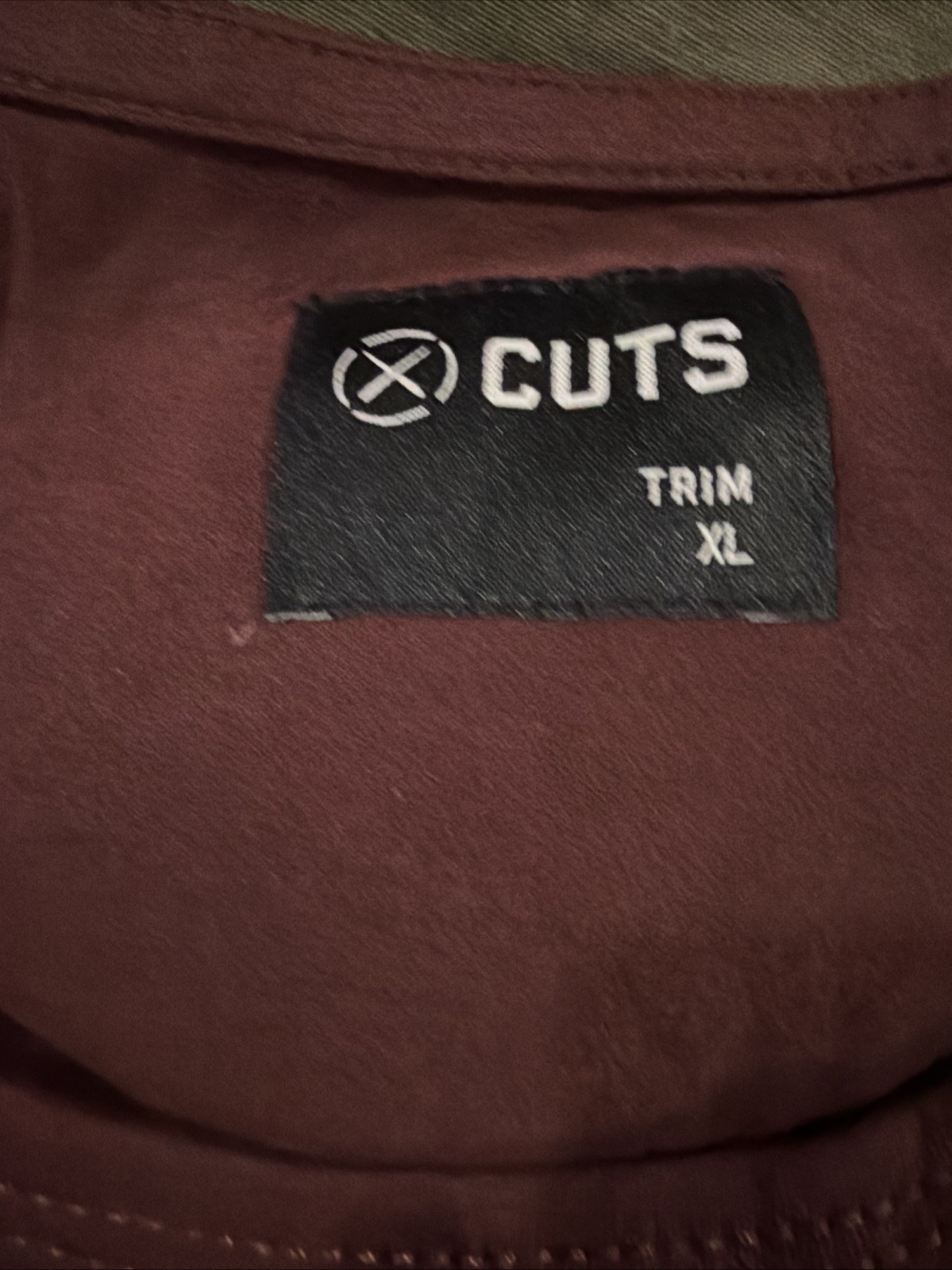 NWOT Cuts AO Men's Trim XL Short Sleeve Crew Curve-Hem Magenta Tee- $54 Retail! gallery