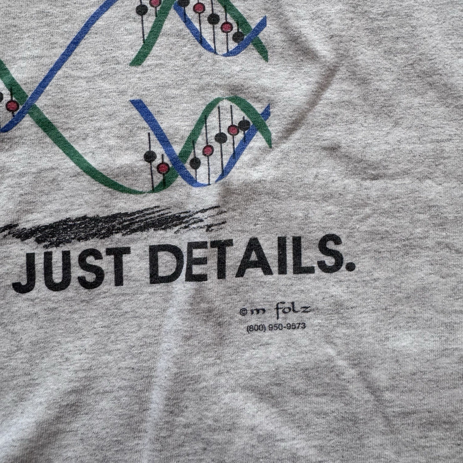 Vintage DNA Is Life The Rest Is Just Details Science Spiral Helic Men’s Medium gallery