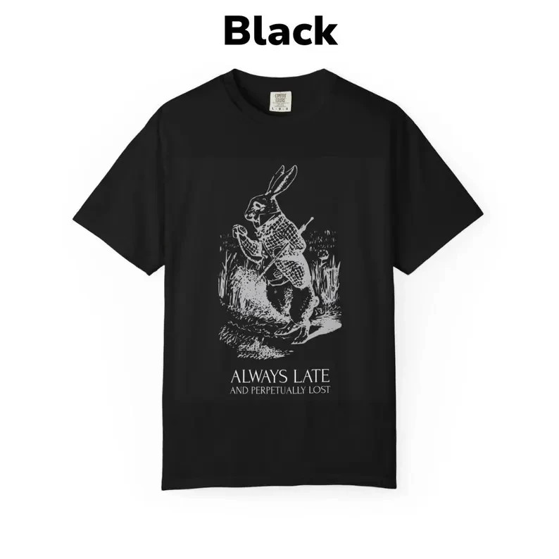 White Rabbit Shirt, Alice in Wonderland Tee, Book Lover Gift shirt gallery