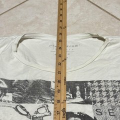 Marc Ecko Cut & Sew Shirt Mens Extra Large White Graphic Collage Crewneck Cotton
