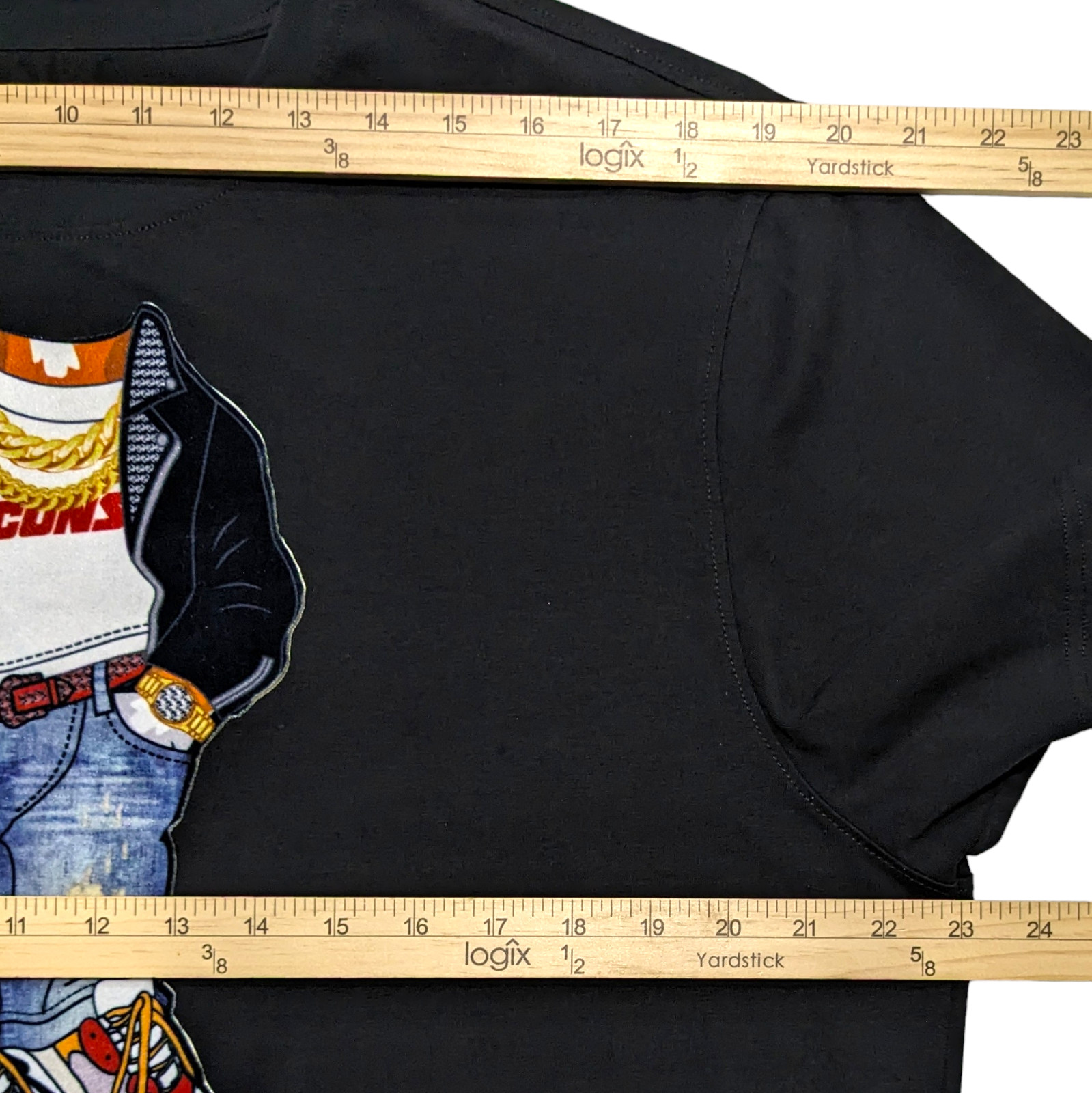 Eternity BC/AD Hip Hop Tiger Cat Black Graphic T Shirt Men's Size 2XL gallery