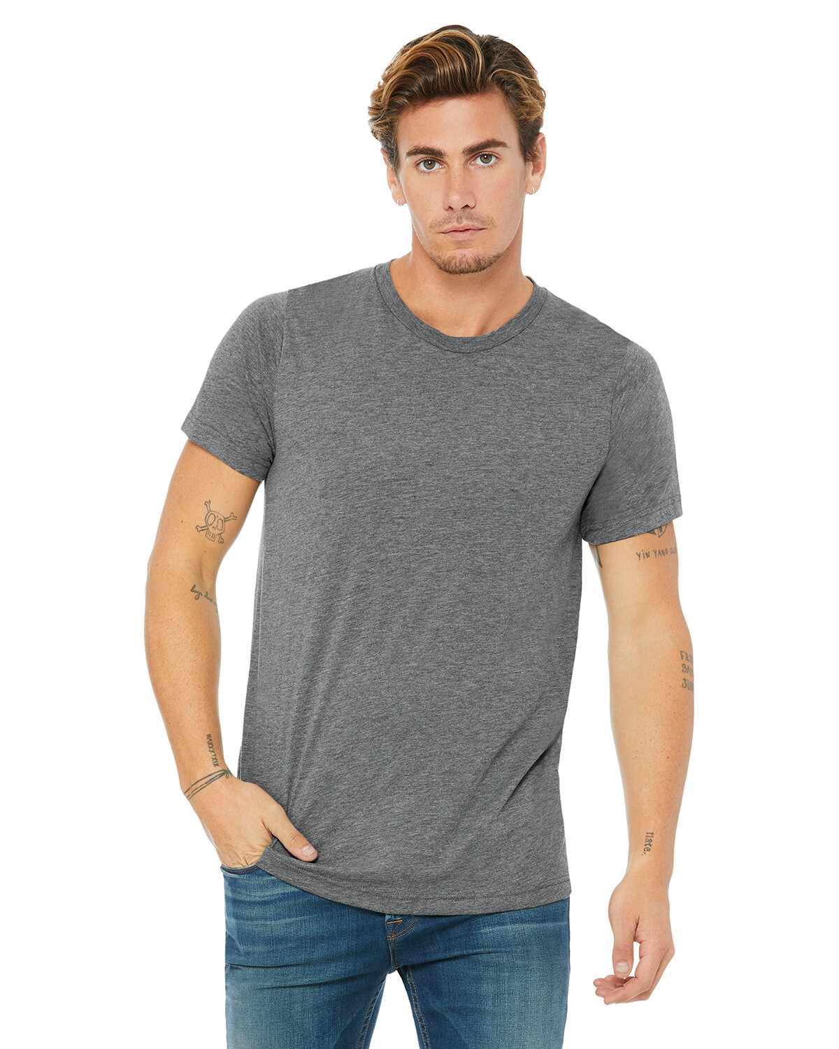 Bella + Canvas Unisex Short-Sleeve T Shirt 3413C Crew Neck Stylish T-Shirt gallery
