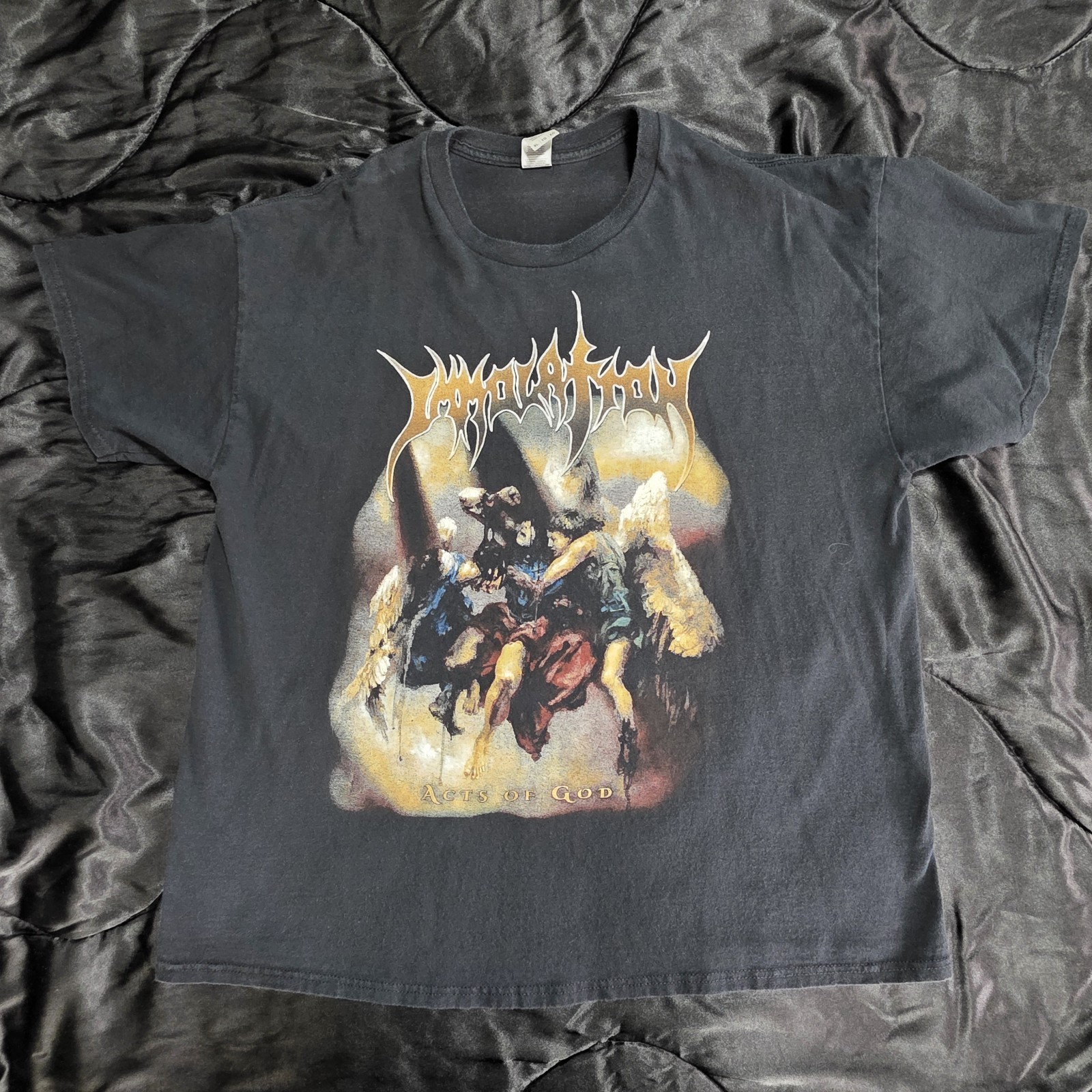 IMMOLATION Acts of God XL T-Shirt 2022 US Tour Dates Rare OUT OF PRINT Descent gallery