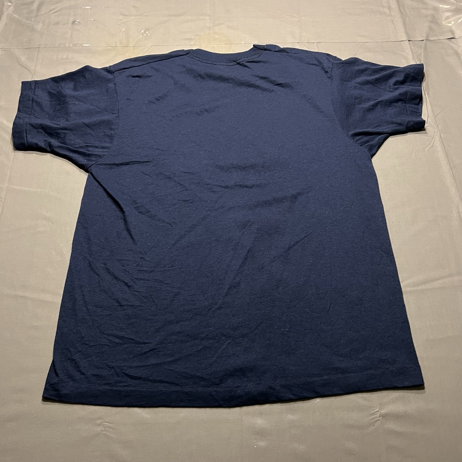 Vintage Butterfly T Shirt 1989 Single Stitch Screen Stars PolyCotton Navy M Fit gallery