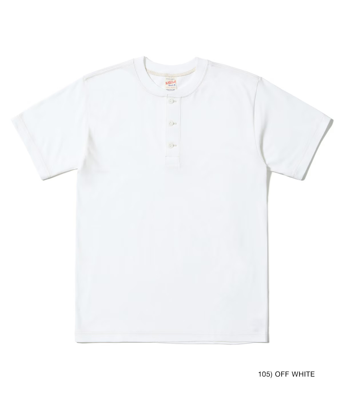 WHITESVILLE Lot No. WV79681 WHITESVILLE HENLEY NECK PACK T-SHIRT Japan New
