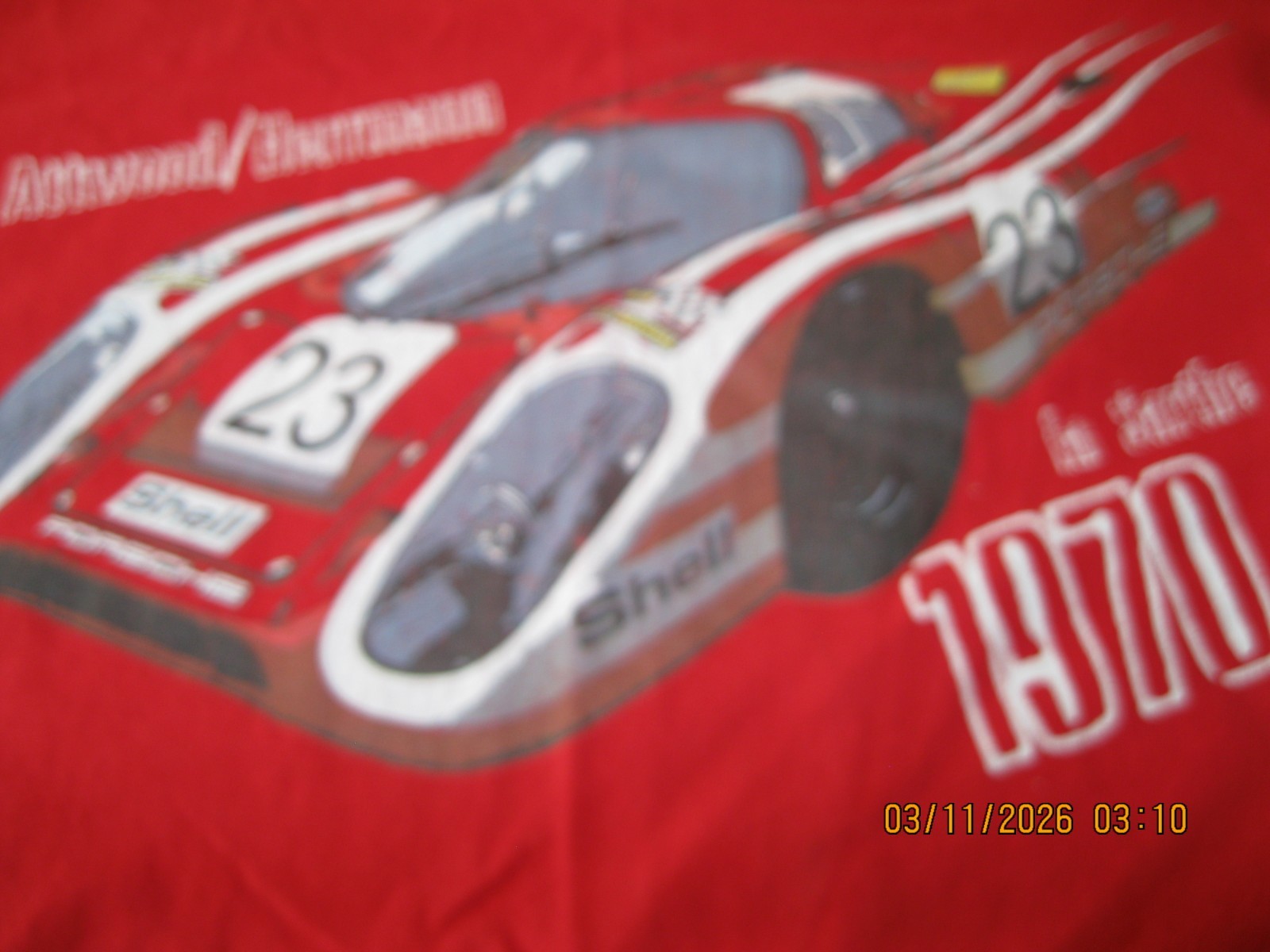 VINTAGE 917 1970 RACE WINNER SHIRT Herrmann / Attwood RED T SHIRT SZ XL gallery