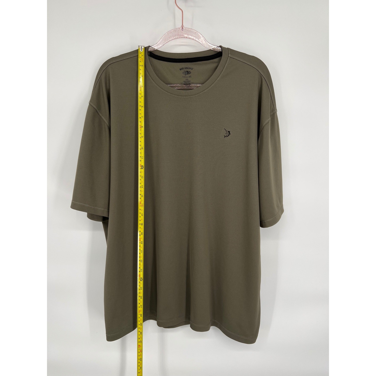 Reel Legends Freeline XXL Olive Green Fishing T-Shirt Marlin Logo Short Sleeve gallery