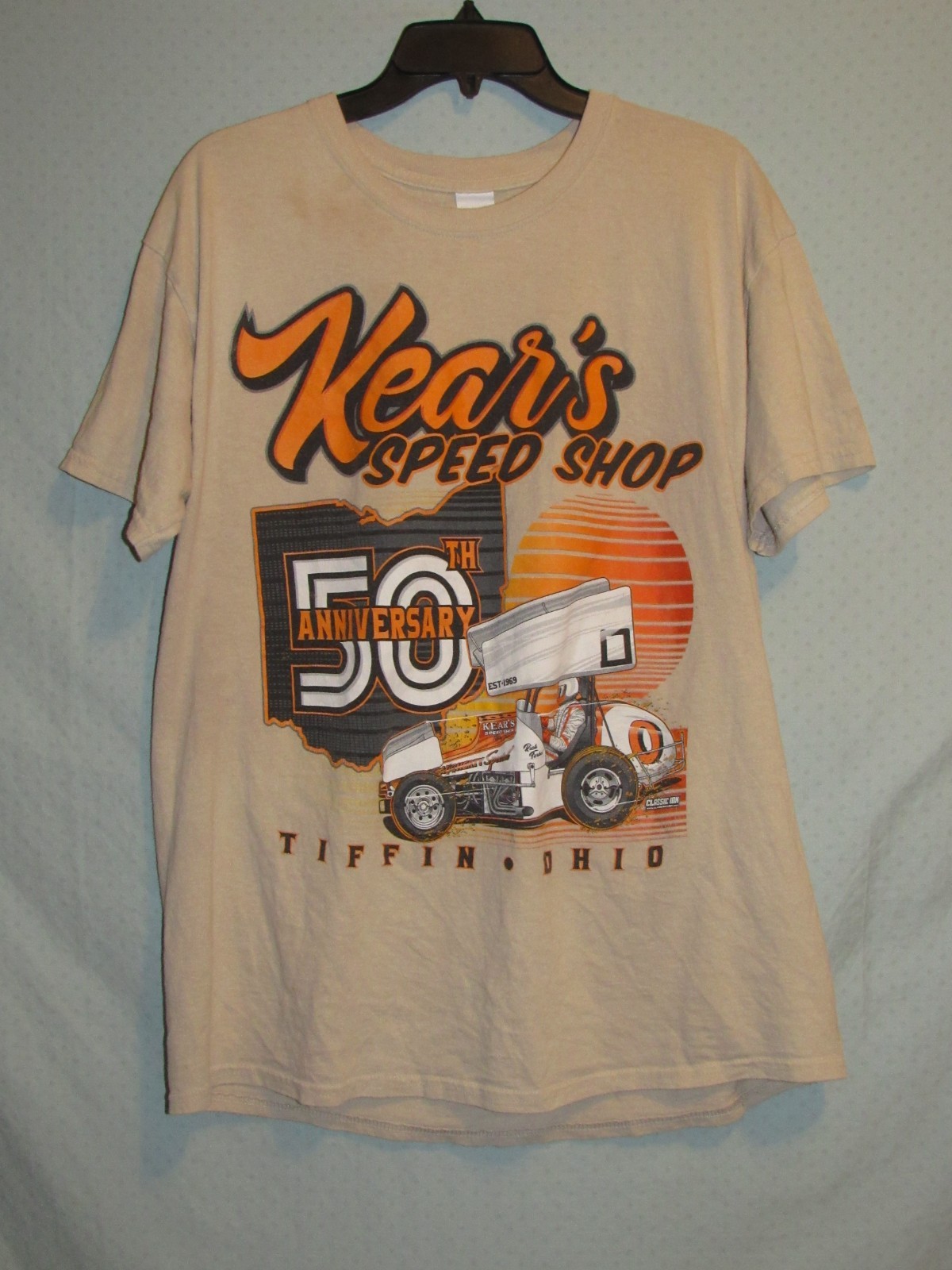 Kear’s Speed Shop 50th Anniversary T-Shirt Large Rick Ferkel Tiffin Ohio