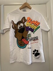 90s Cartoon Network Scooby Doo Wacky Racing Nascar T-Shirt Vtg Sz M but see pic