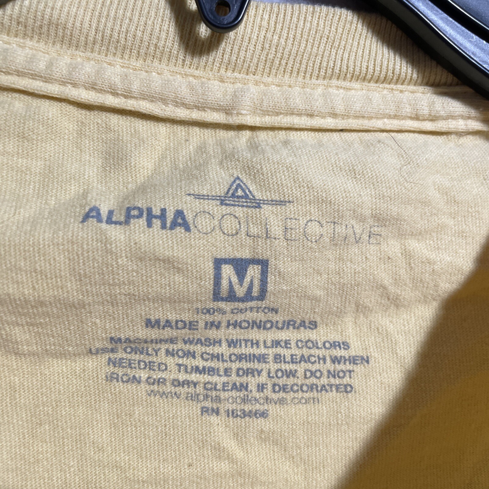 Alpha Collective Shirt Kindship To Our Land Yellow Mens M Short Sleeve Crew gallery