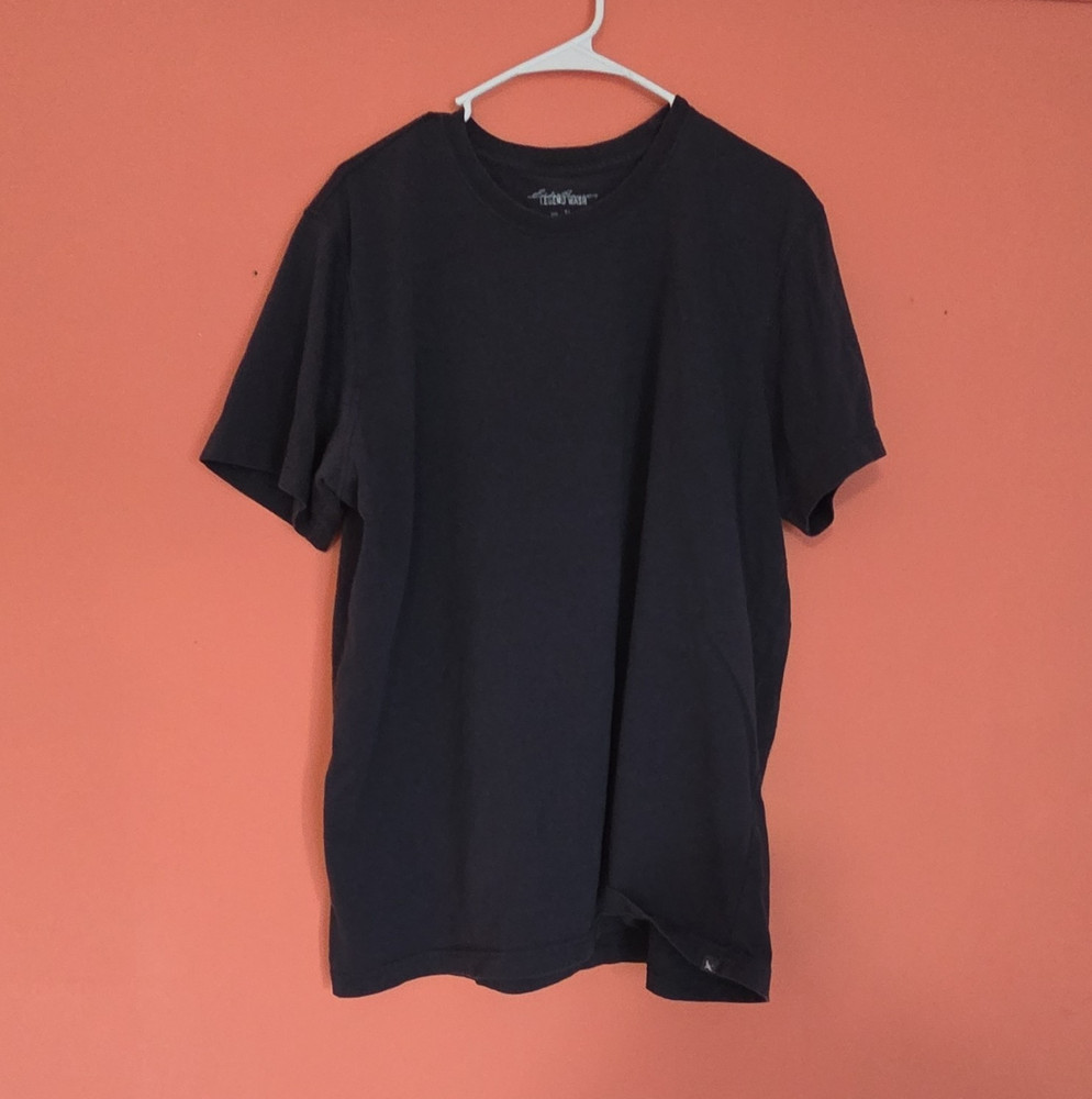 Eddie Bauer Men’s Solid Crew Neck Short Sleeve Black Logo T-Shirt XL