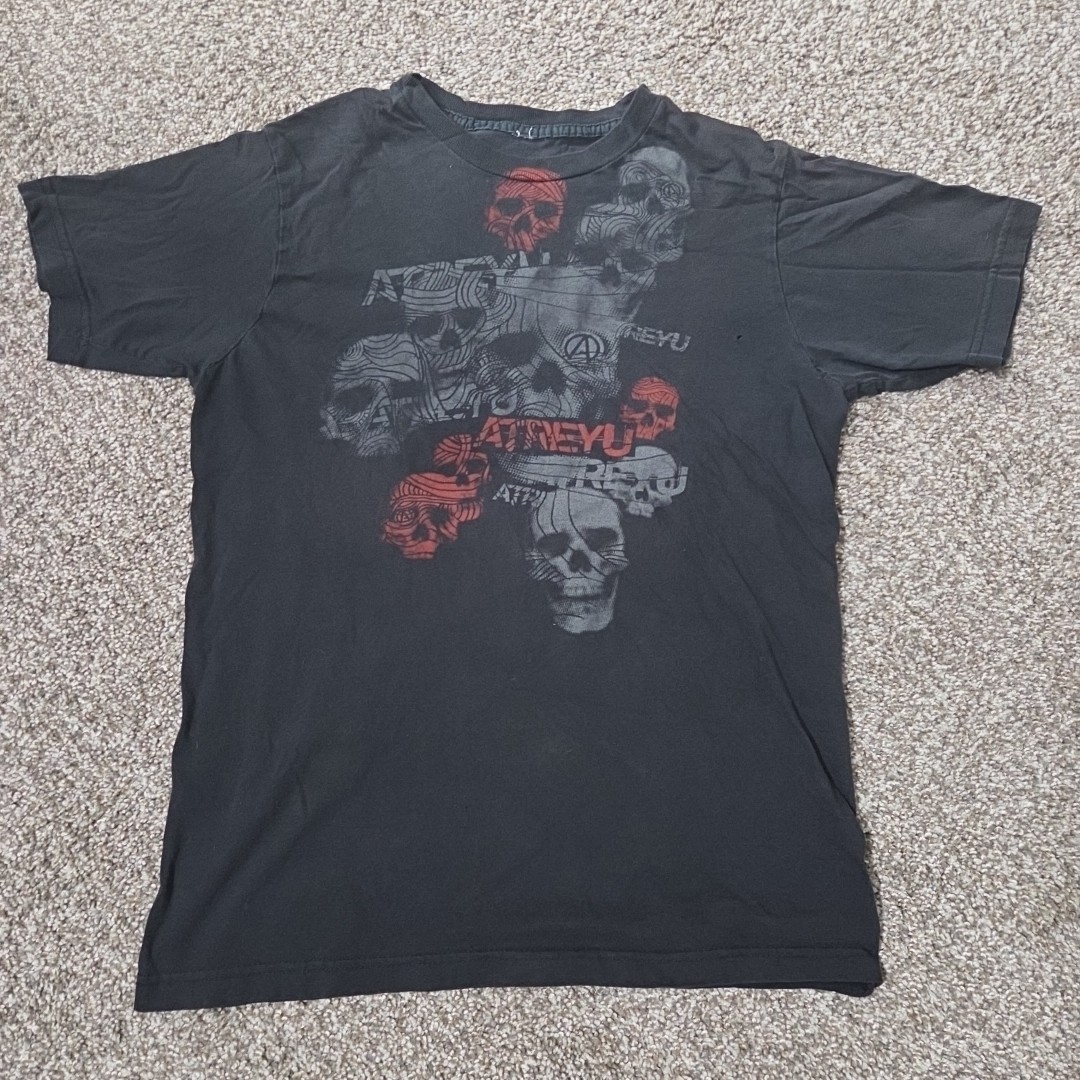 VTG The Core Mens Atreyu Graphic Band T Shirt Size S Grunge Skulls Rock Music gallery