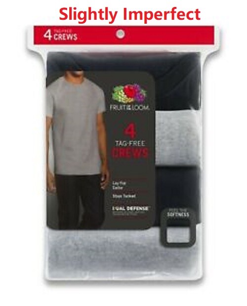 Fruit of the Loom® Big Men's 4 CREWS TEE 3XL "100% Cotton~Slightly Imperfect" gallery