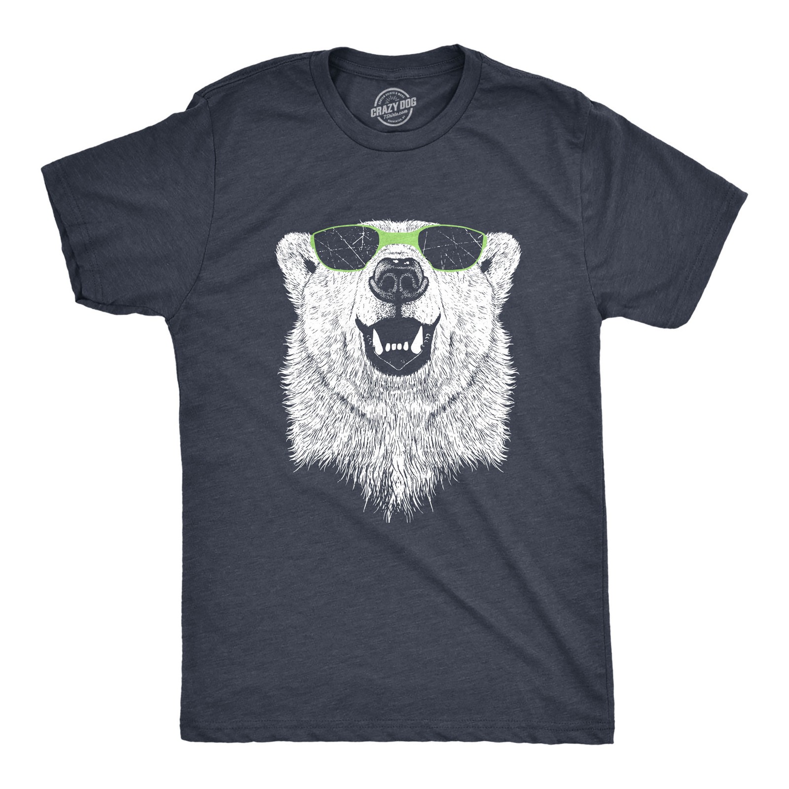 Mens Polar Bear Wearing Sunglasses T Shirt Funny Zoo Animal Graphic Tee gallery