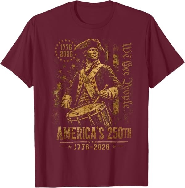America's 250th Anniversary Revolutionary Soldiers Patriotic T-Shirt gallery
