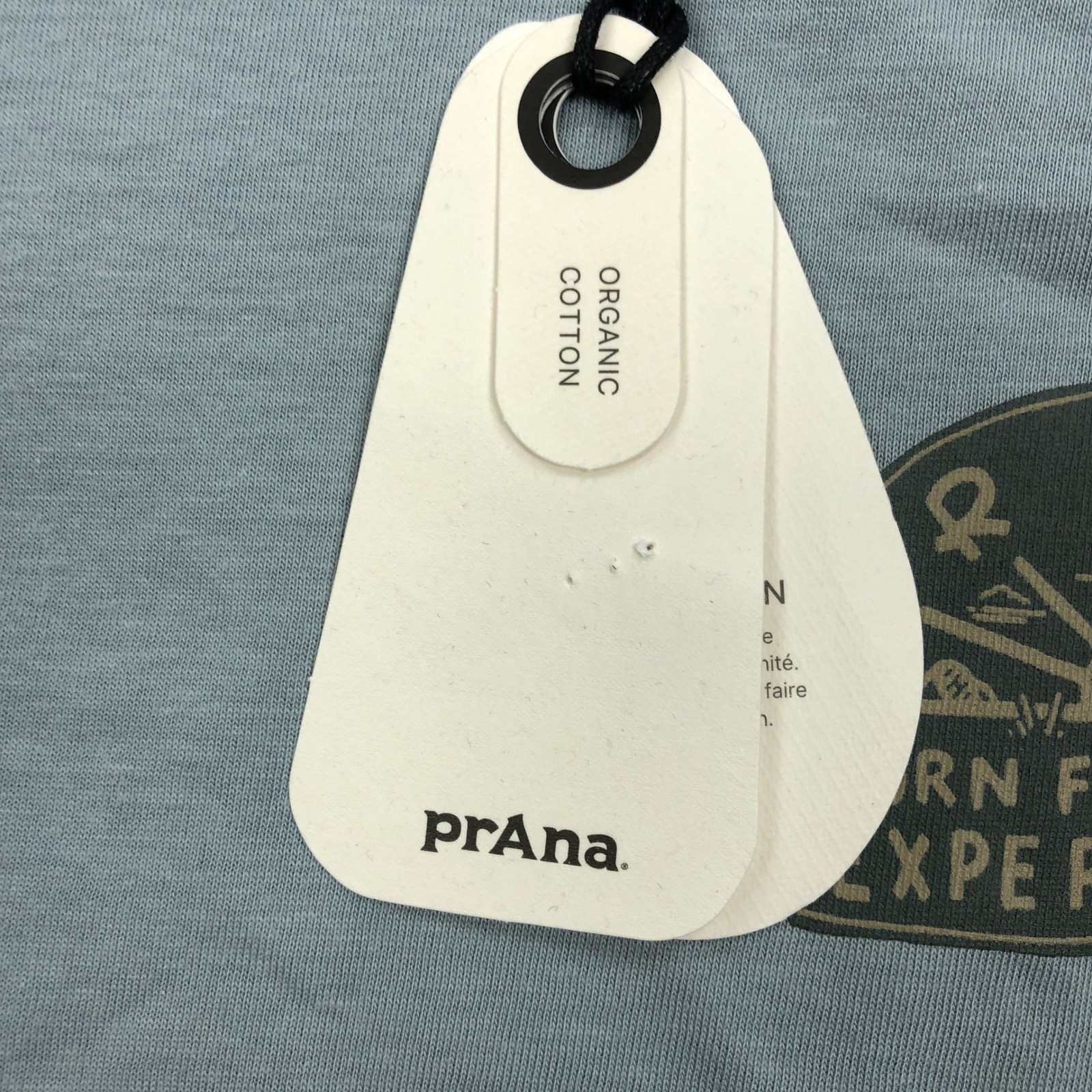 Prana Solar Arch Tee Mens Small Quarry Blue Organic Cotton Graphic T-Shirt NEW gallery