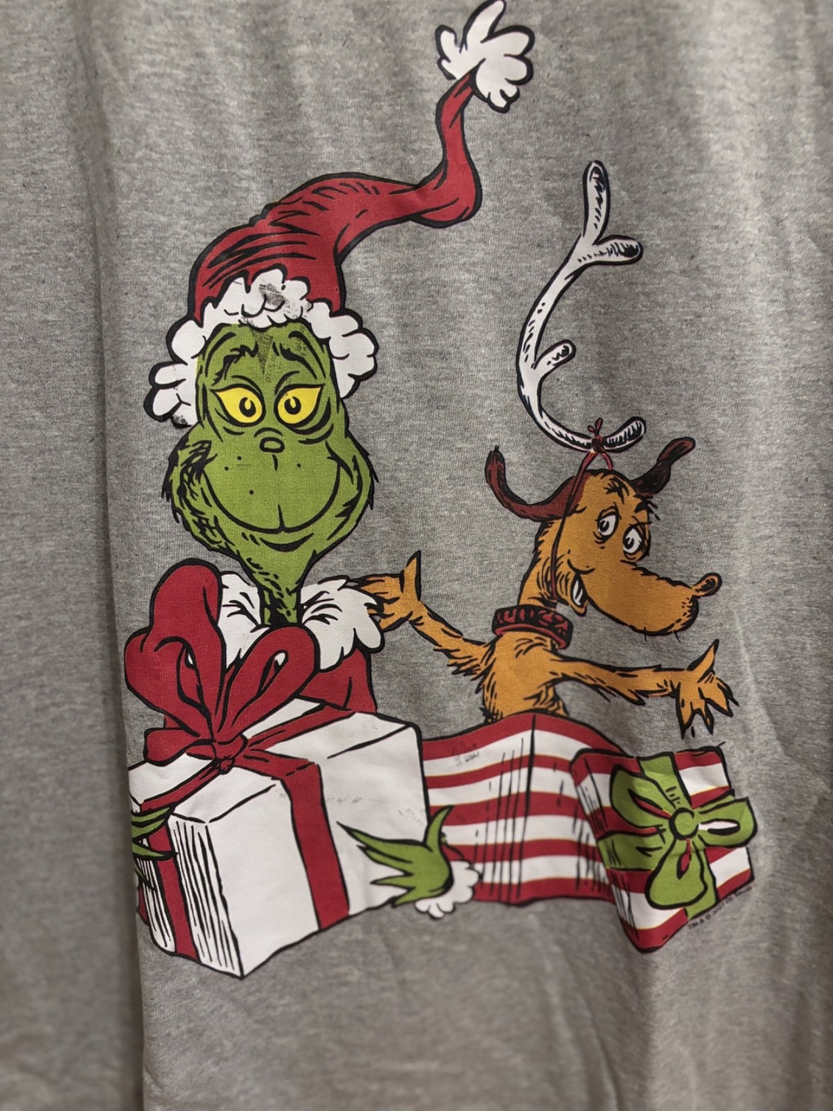 How The Grinch Stole Christmas Men's Gray - T-Shirt - Size XL- New gallery