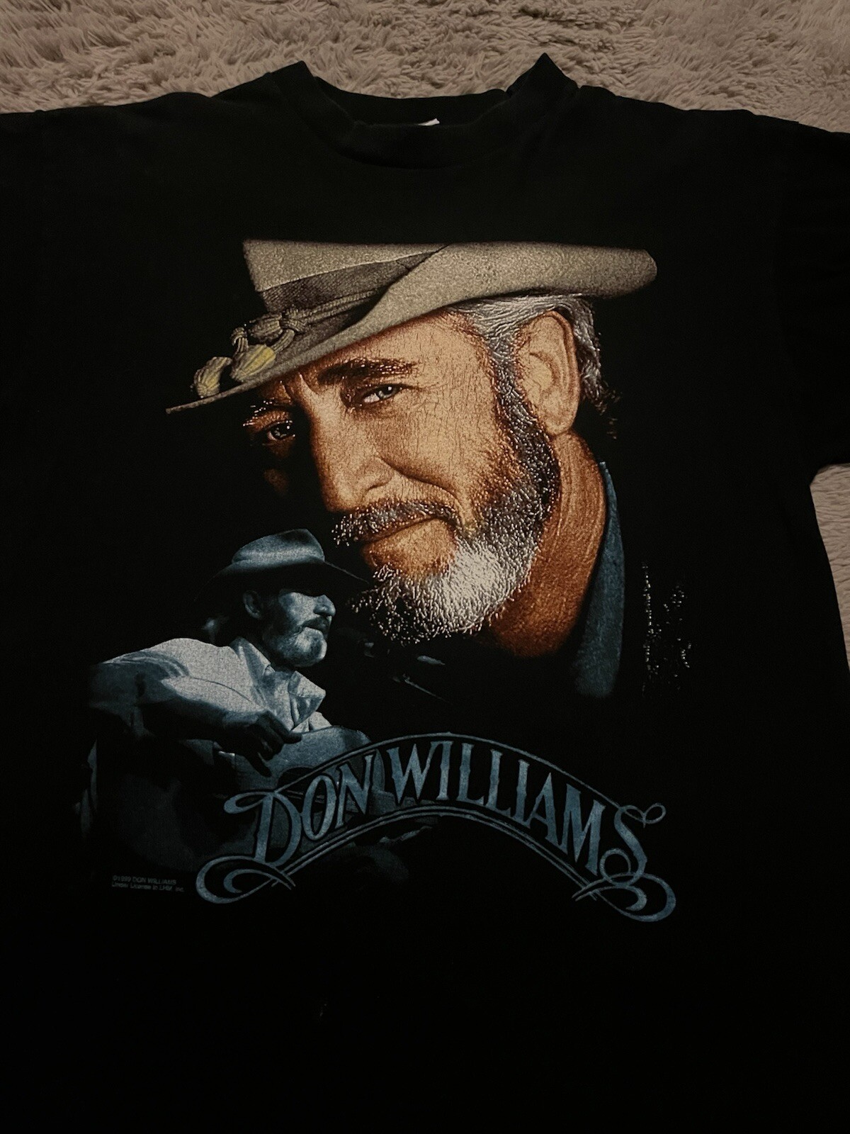 Size XL 1999 Don Williams The Gentle Giant World Tour Black T-Shirt Tee WCW Tag gallery