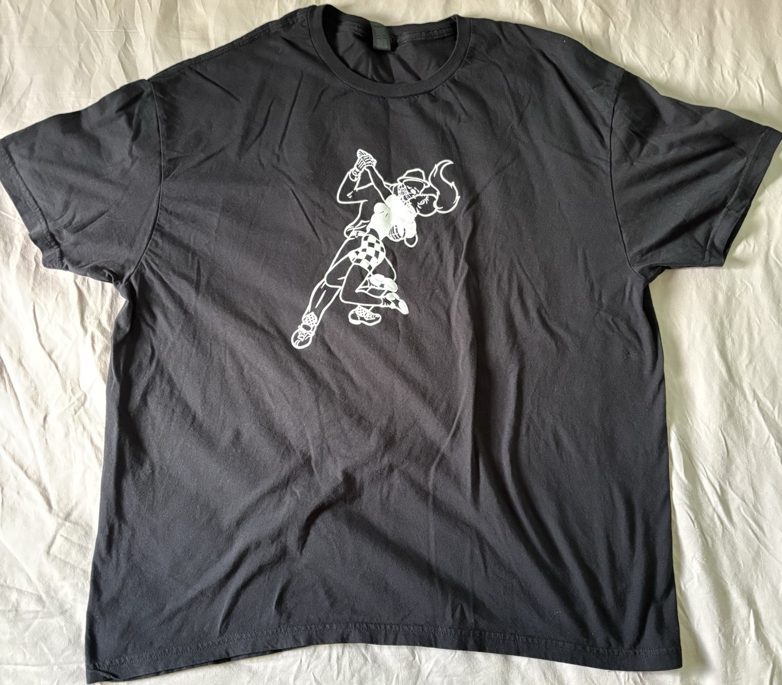 Ska Rocksteady Reggae 2-Tone Double XX Large Black Cotton Dancers T-Shirt gallery
