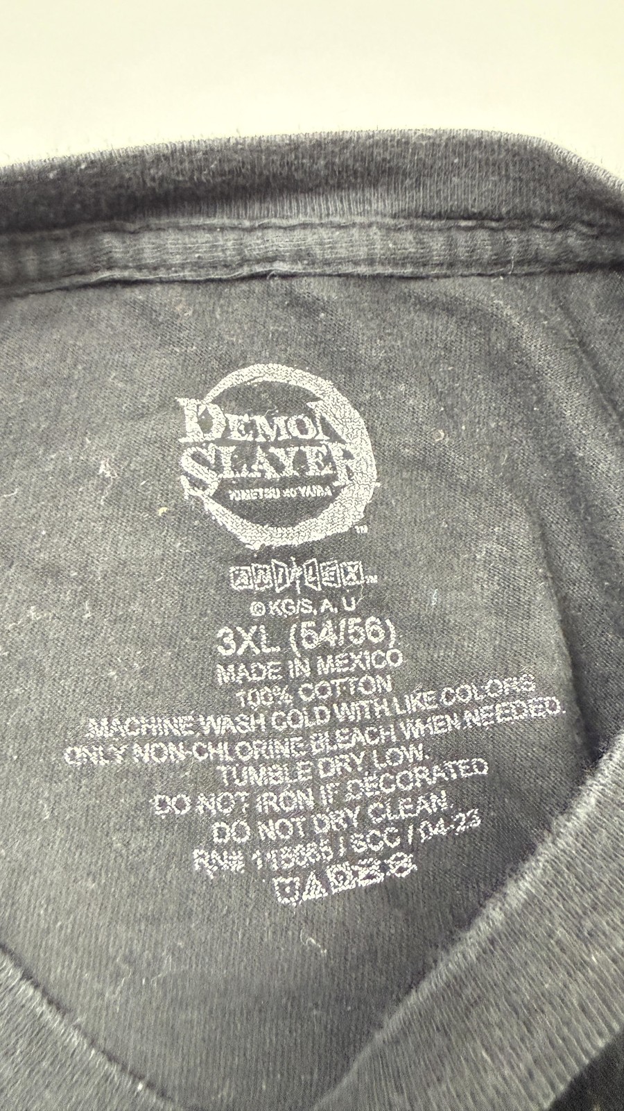 Demon Slayer Shirt Mens 3XL Black Tanjiro Nezuko Anime Graphic T-Shirt Cotton gallery