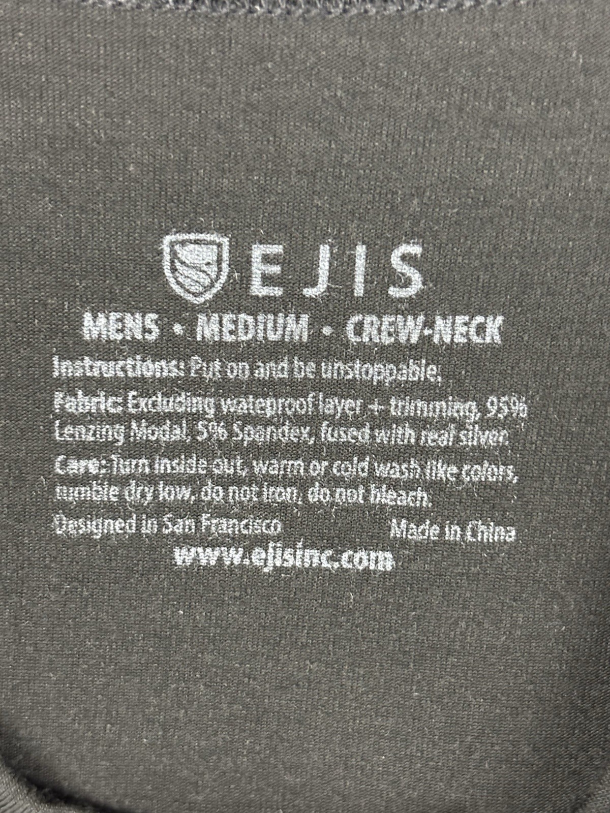 Ejis Sweatproof Undershirt for Men Medium Crew Neck Cotton Classic Fit T Shirt gallery