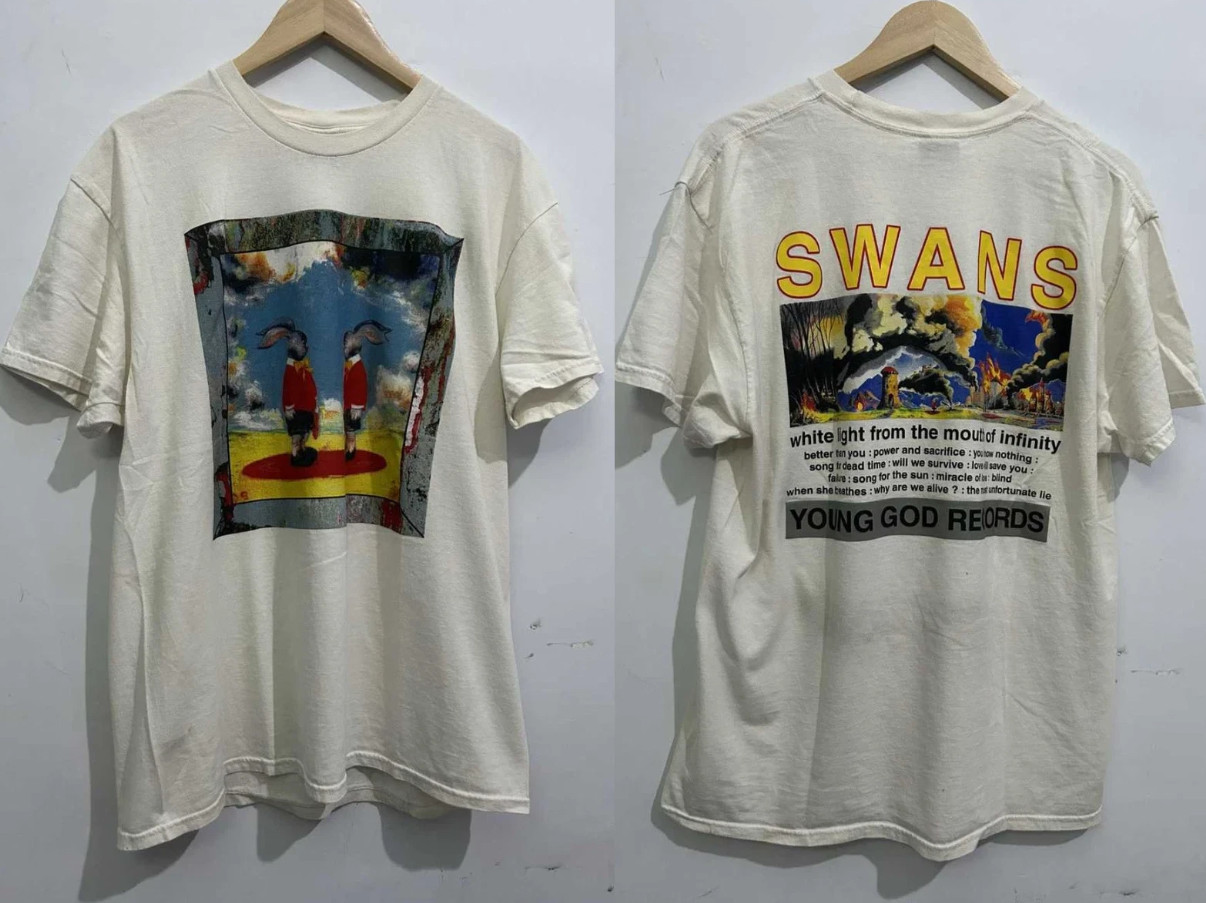 2 Sided Swans Band Ablum Tour Cotton T-Shirt Full Size BS821 gallery