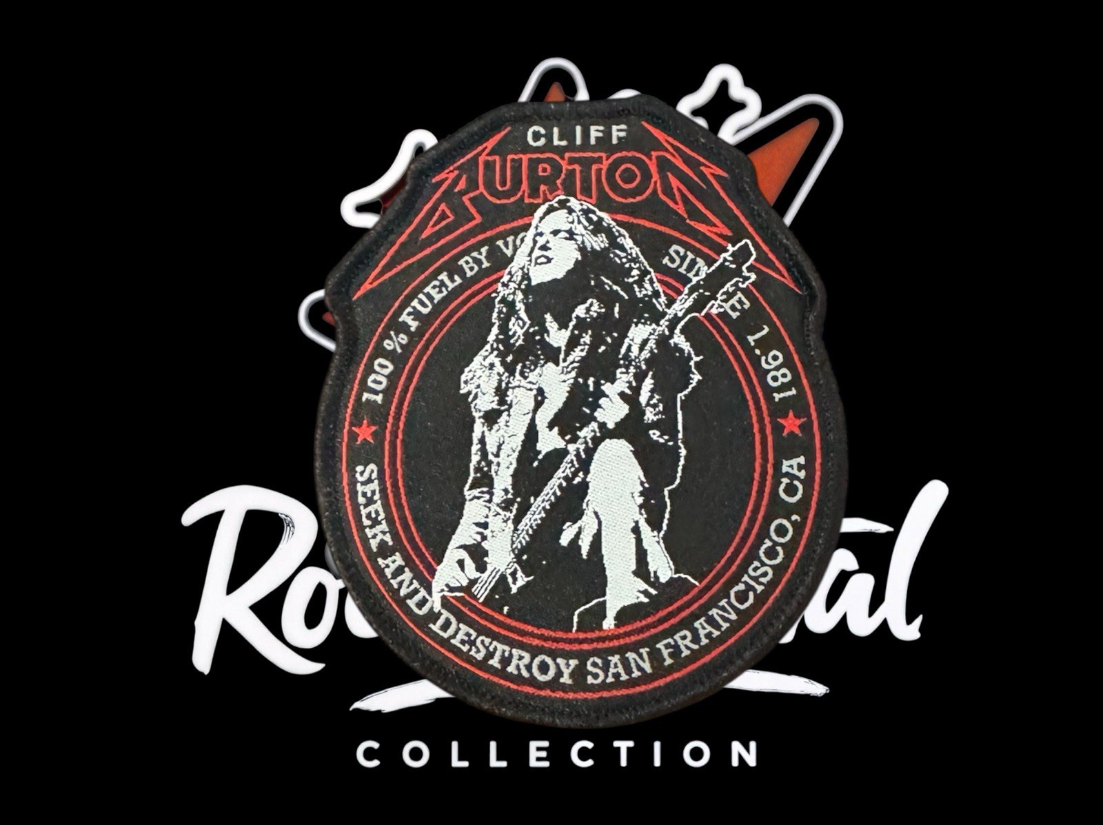 Cliff Burton Exclusive Woven Patch Metallica Slayer Megadeth Anthrax gallery
