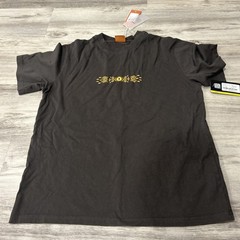 Radiant Vintage Black Double-Sided Graphic Shirt Size Small