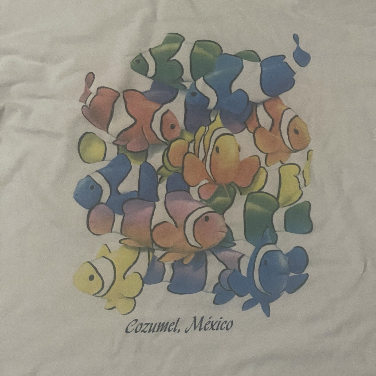 VTG Pancho Brand T-Shirt Mens XL Fish Cozumel, Mexico Vacation Short Sleeve gallery