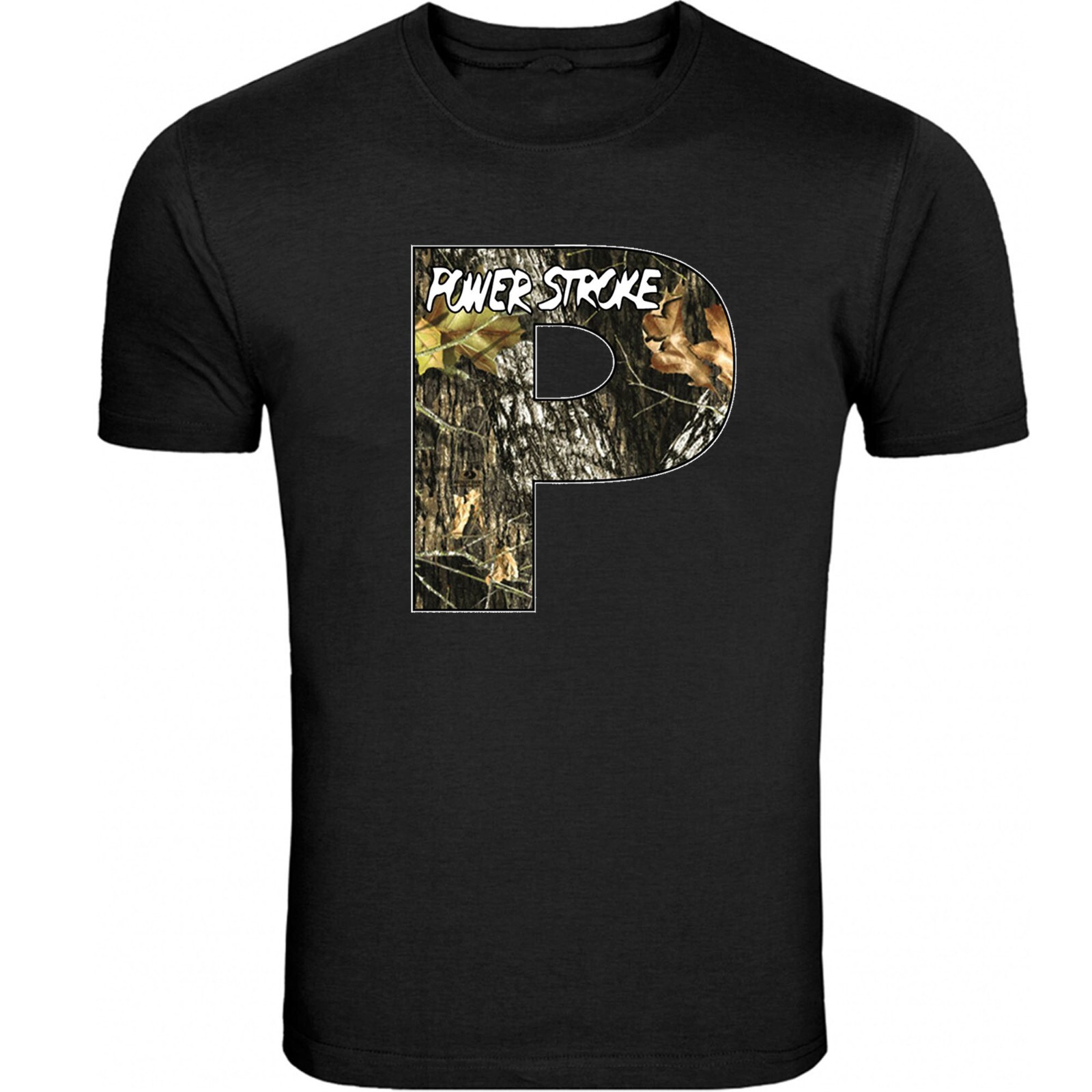Powerstroke Small chest P Design T-Shirt Unisex Black Color Front & Back S - 5XL gallery