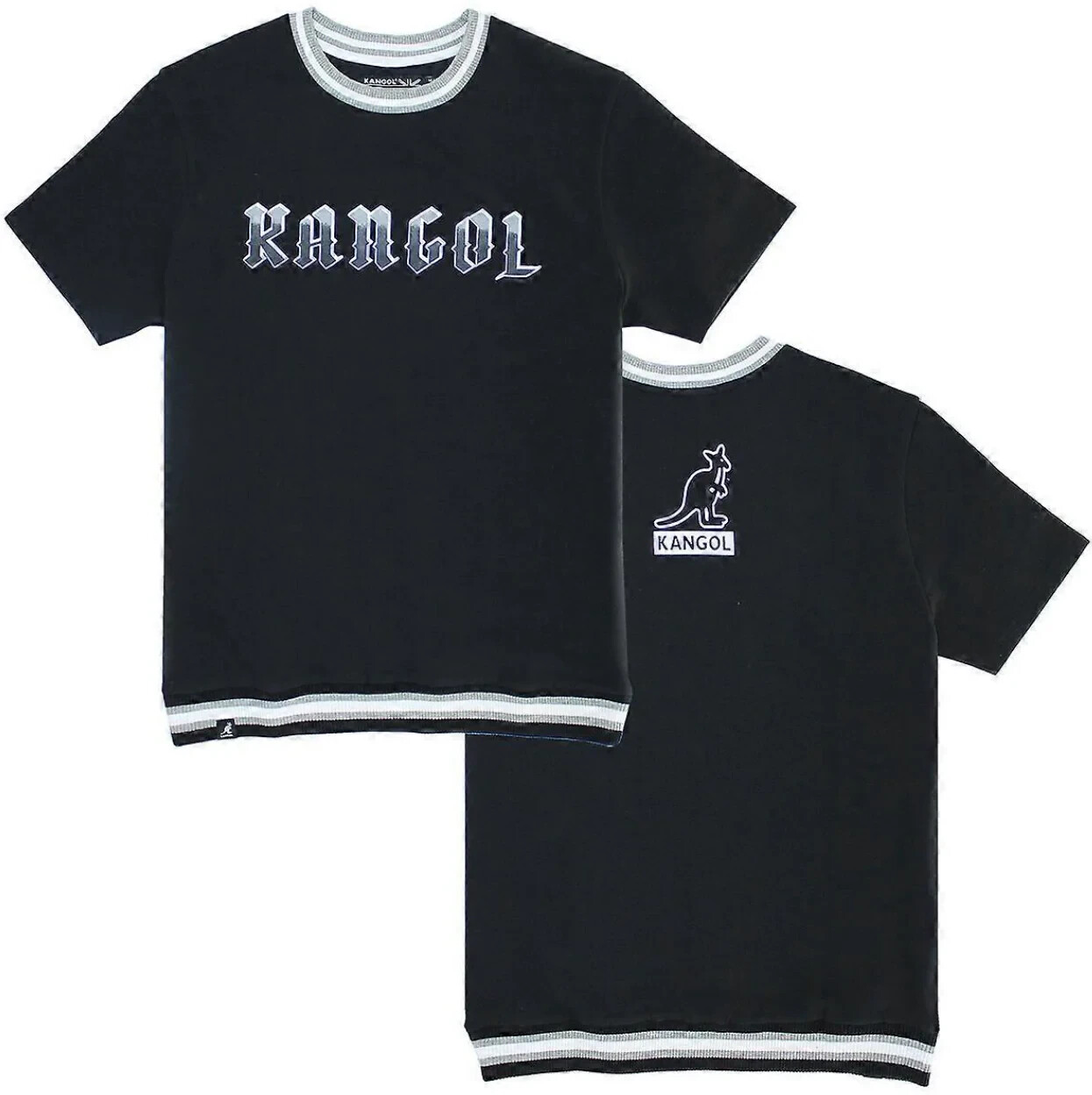 Kangol Game Day Black Heavyweight Crew Neck Black T-Shirt gallery
