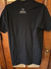 KEEP RIDERS RIDING Motorcycle Design Black T-SHIRT, Biker, Moto, Cotton, Size L