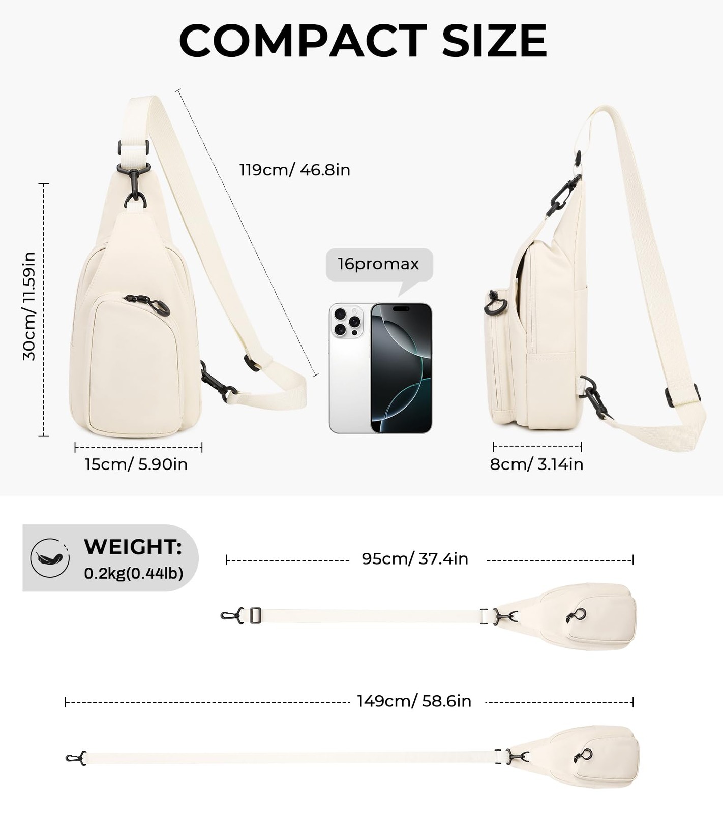Crossbody Bags for Women, Lightweight Sling Bag for Women with Adjustable Str... gallery