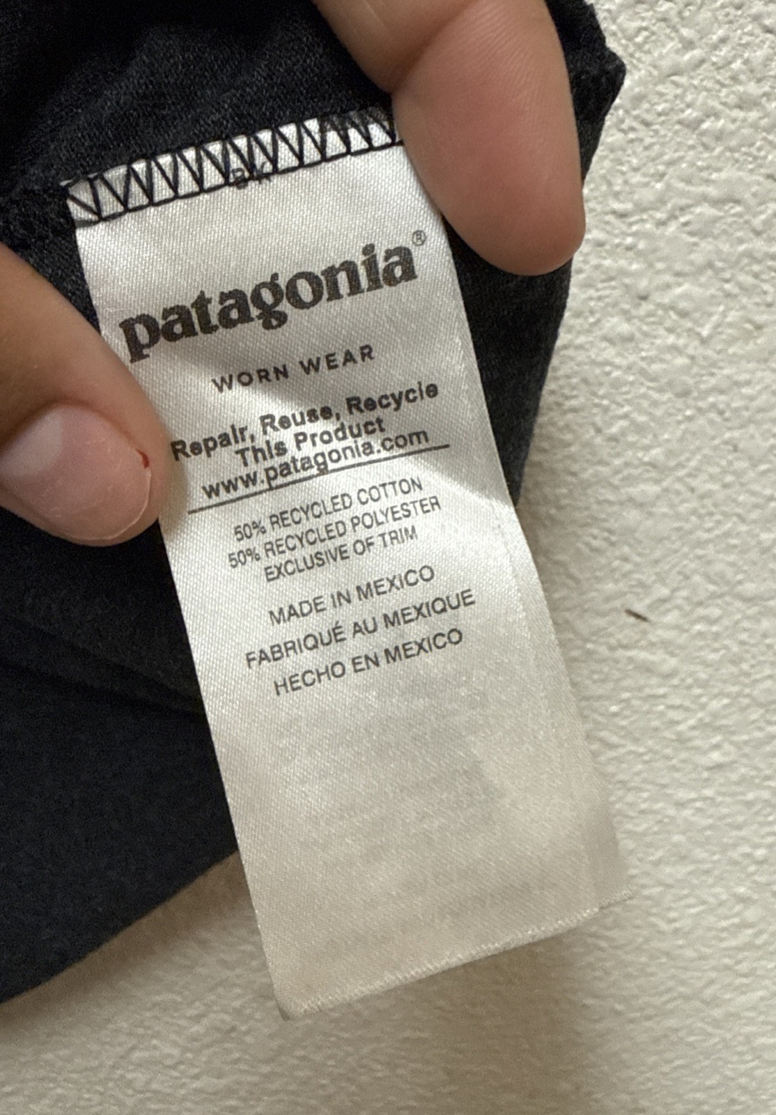 Patagonia Live Simply "Spork" T-shirt Men's Gray Short Sleeve 39046 Sz S gallery