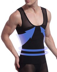 Camisa de compresión de pecho para hombres para ocultar moobs de ginecomastia