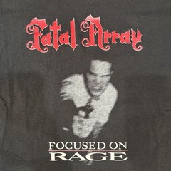 Vintage VTG 1993 Fatal Array “Focused On Rage” Rage Record Inc. Band T-Shirt L