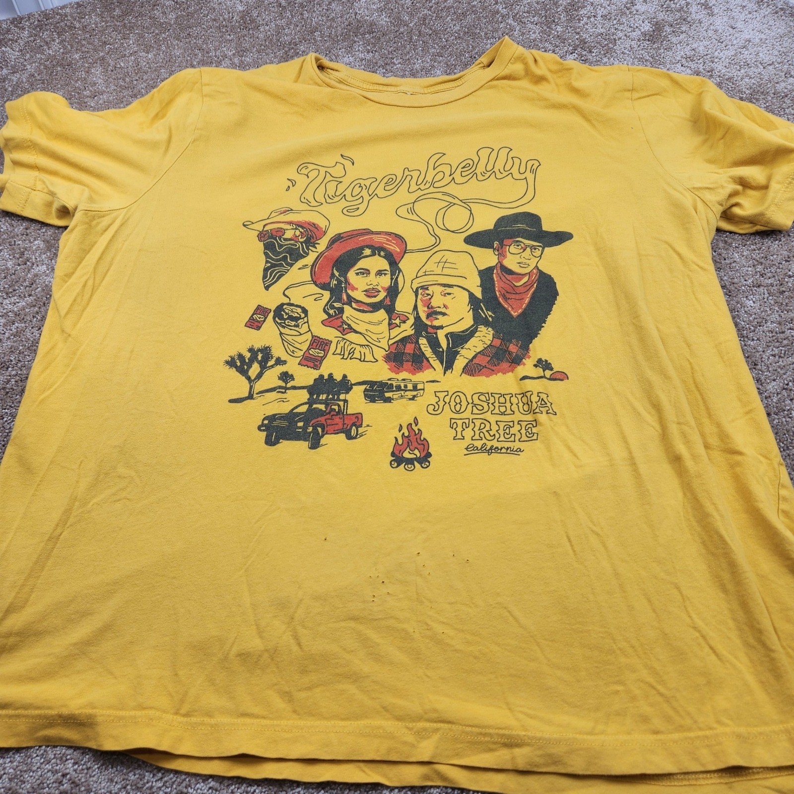 Tigerbelly Joshua Tree California Graphic T Shirt Mens 3X Yellow Desert Scene gallery