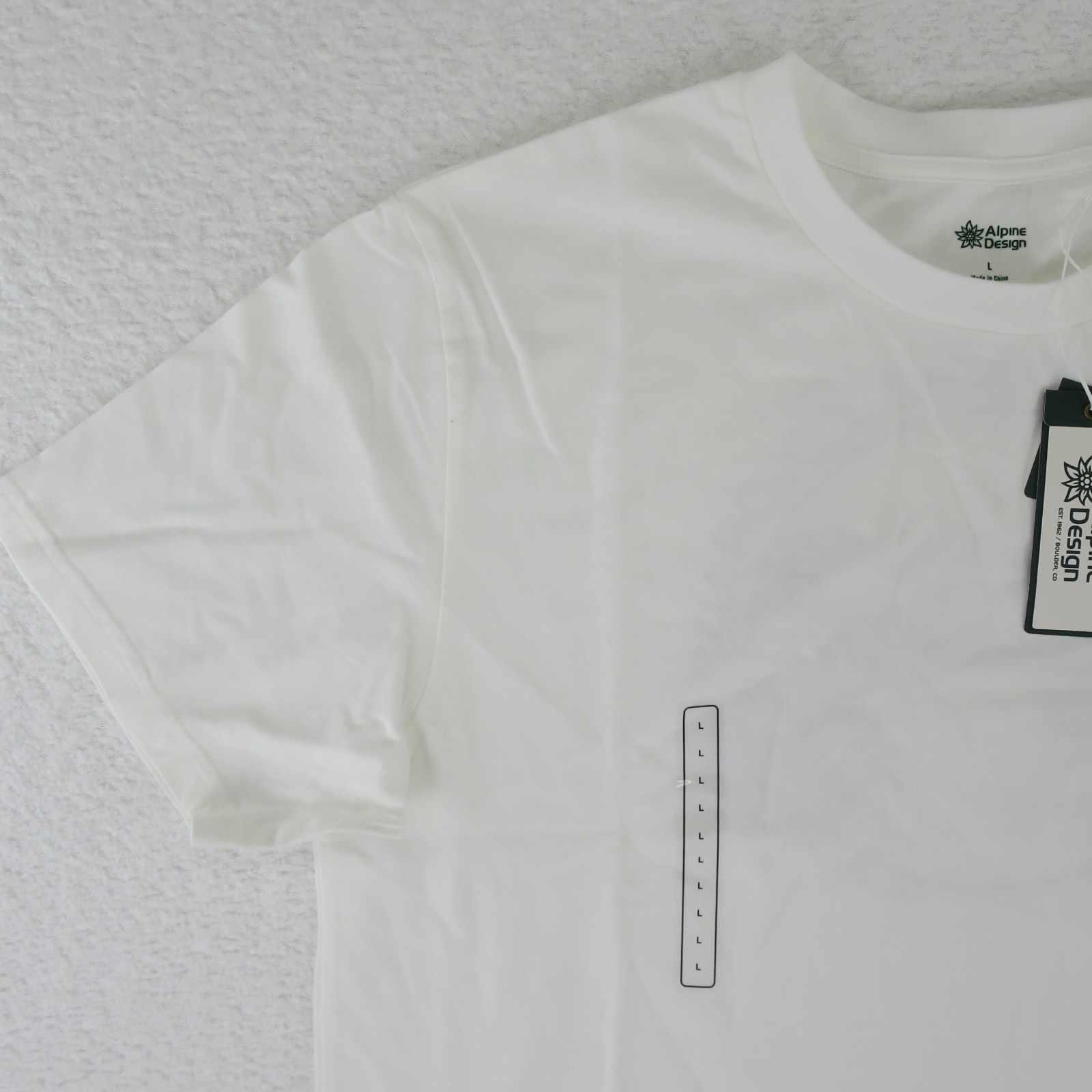 Alpine Design Organic Cotton Rocky Mountains Colorado Mens T Shirt Size L White gallery