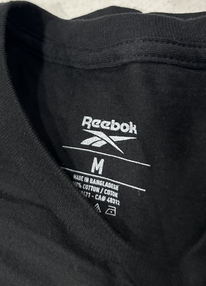 Reebok Men's Regular Fit Short Sleeve Graphic T-Shirt, Black, Size M gallery