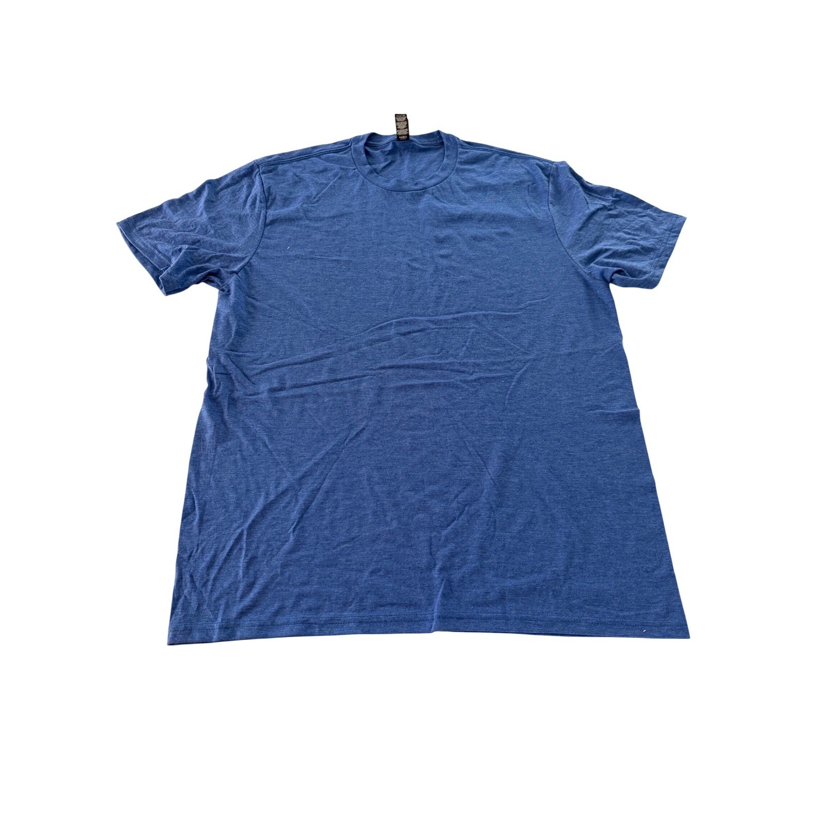 District Perfect Tri Crew Neck Tee Mens Large Heather Royal Blue Tri-Blend Shirt gallery