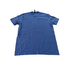 District Perfect Tri Crew Neck Tee Mens Large Heather Royal Blue Tri-Blend Shirt